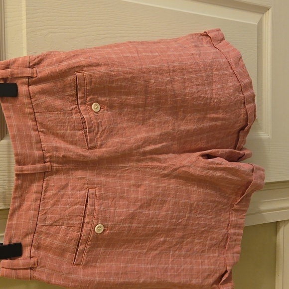 Madewell Pink Women's Linen Shorts Size 2 With And 6 Inch Inseam. - Picture 2 of 5